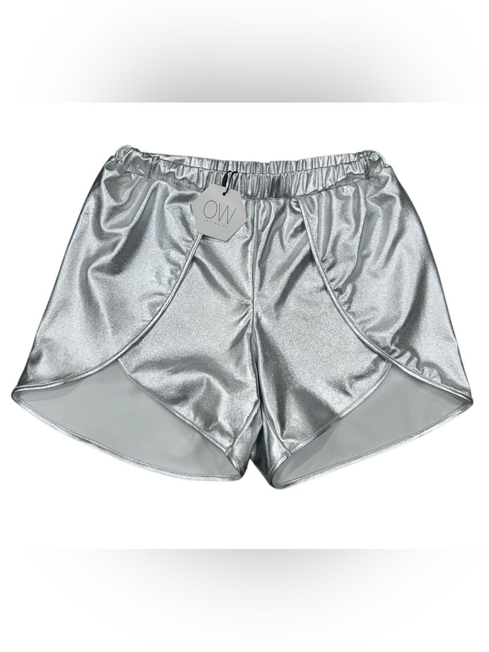 OW Intimates Natasha silver metallic shorts Size Small